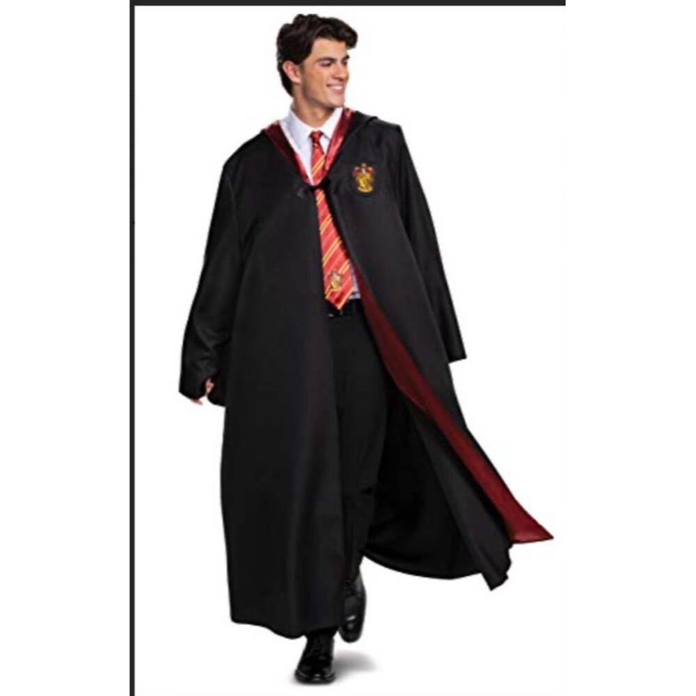 Disguise unisex adult Gryffindor Costume Outerwear, Black & Red,
